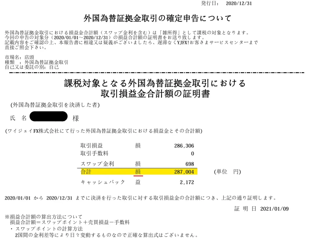 YJFX_損益計算書